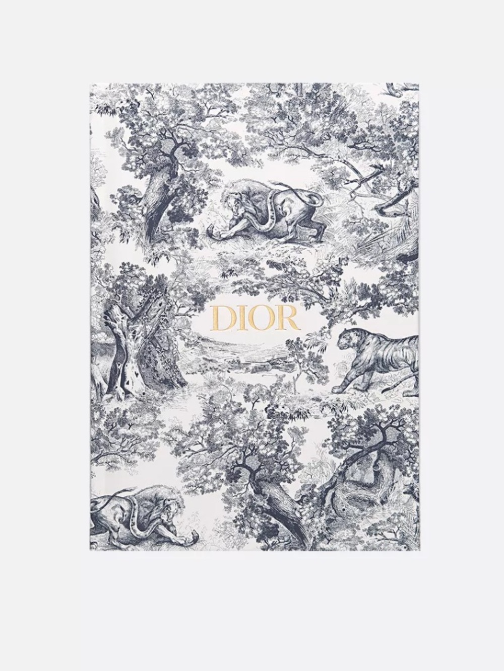 NEW! Never Used Dior Toile de Jouy Notebook | Blue & White w Signature Gold Logo